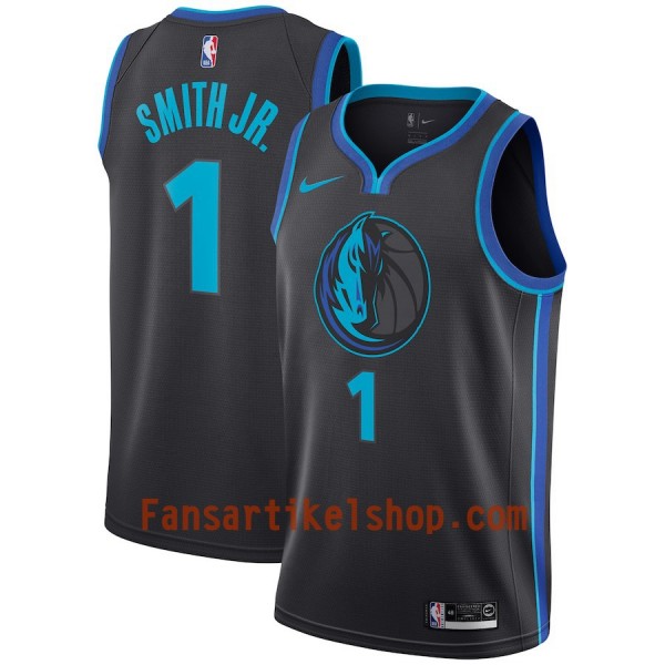 Dallas Mavericks Trikot Dennis Smith 1 2018-19 Nike City Edition Schwarz Blau Swingman - Herren Dallas Mavericks Trikot Dennis Smith 1 2018-19 Nike City Edition Schwarz Blau Swingman - Herren